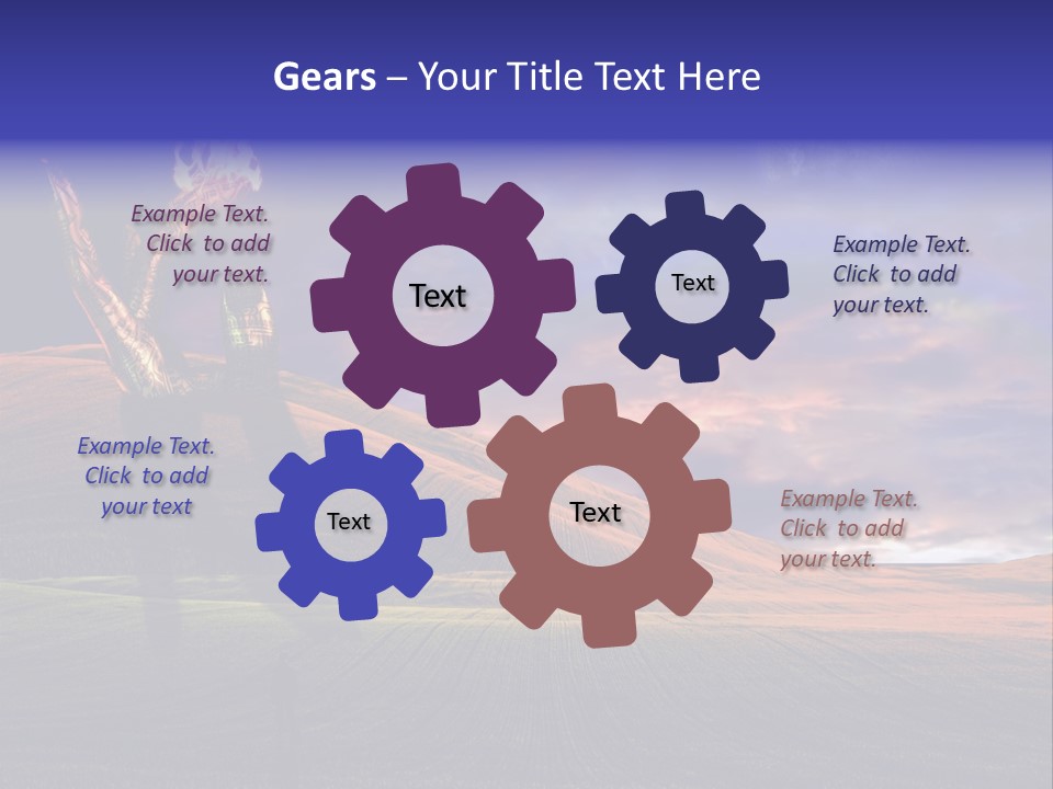 Isolated Mayflower Botanical PowerPoint Template