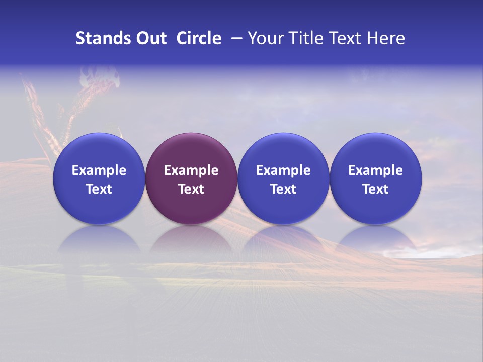 Isolated Mayflower Botanical PowerPoint Template