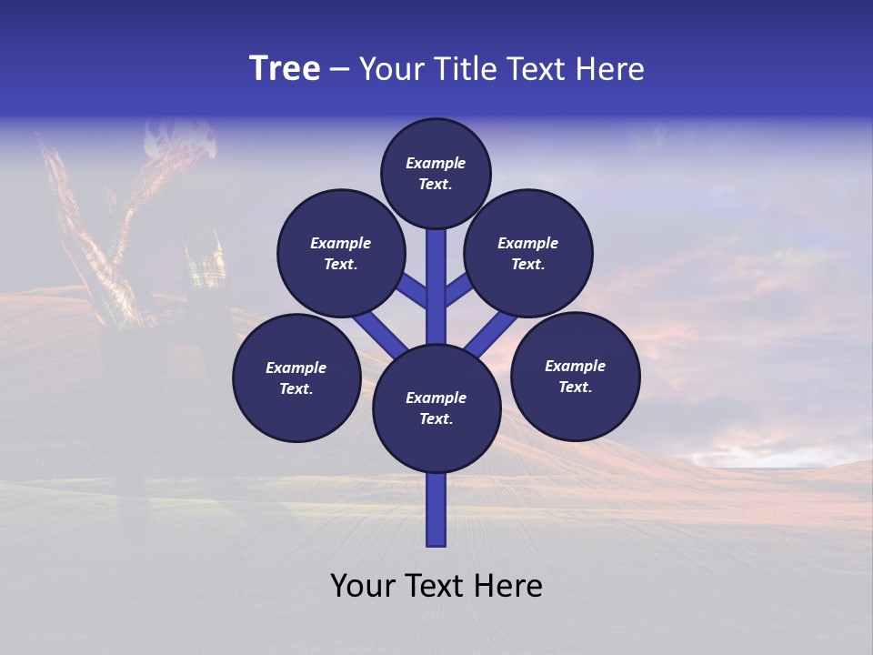 Isolated Mayflower Botanical PowerPoint Template