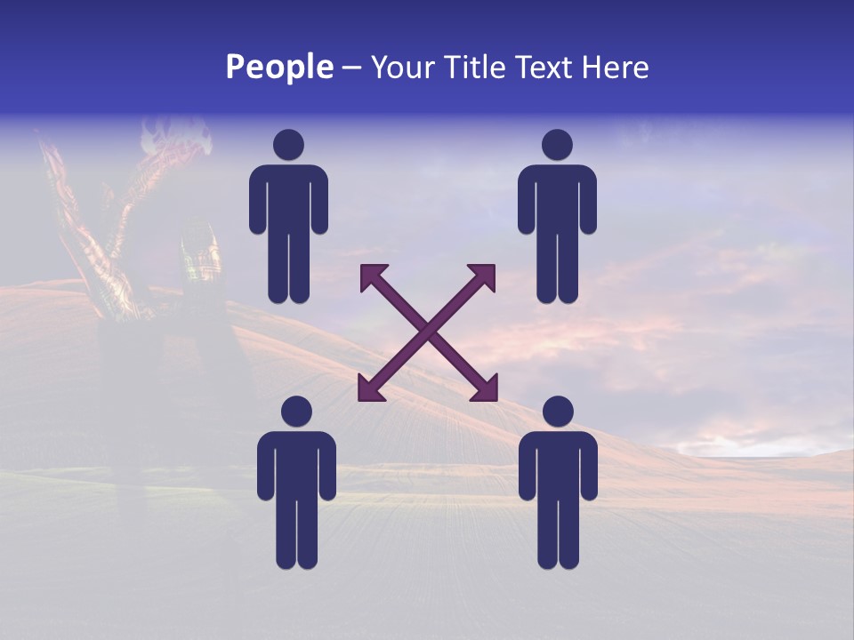 Isolated Mayflower Botanical PowerPoint Template