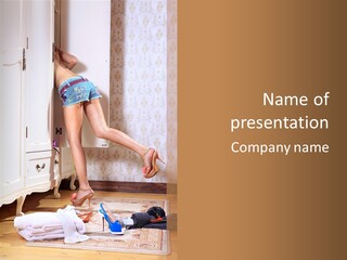 Interesting Cloth Choice PowerPoint Template