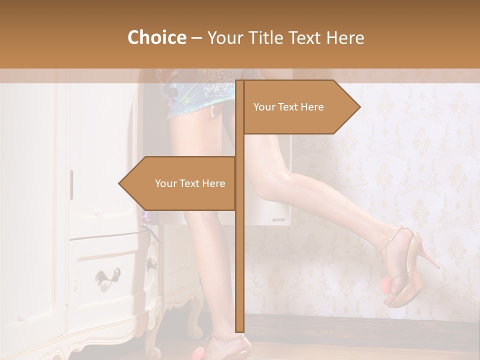 Interesting Cloth Choice PowerPoint Template