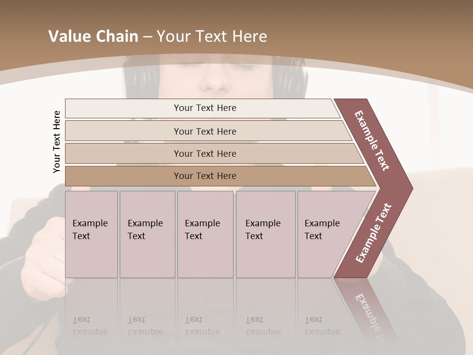 Casual Happy Earphones PowerPoint Template