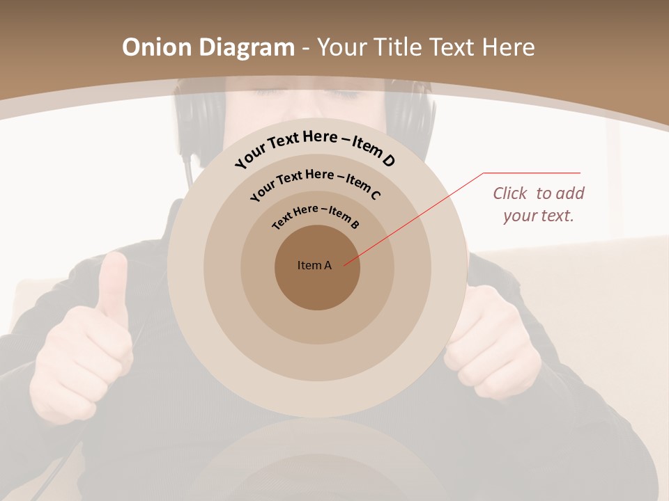 Casual Happy Earphones PowerPoint Template