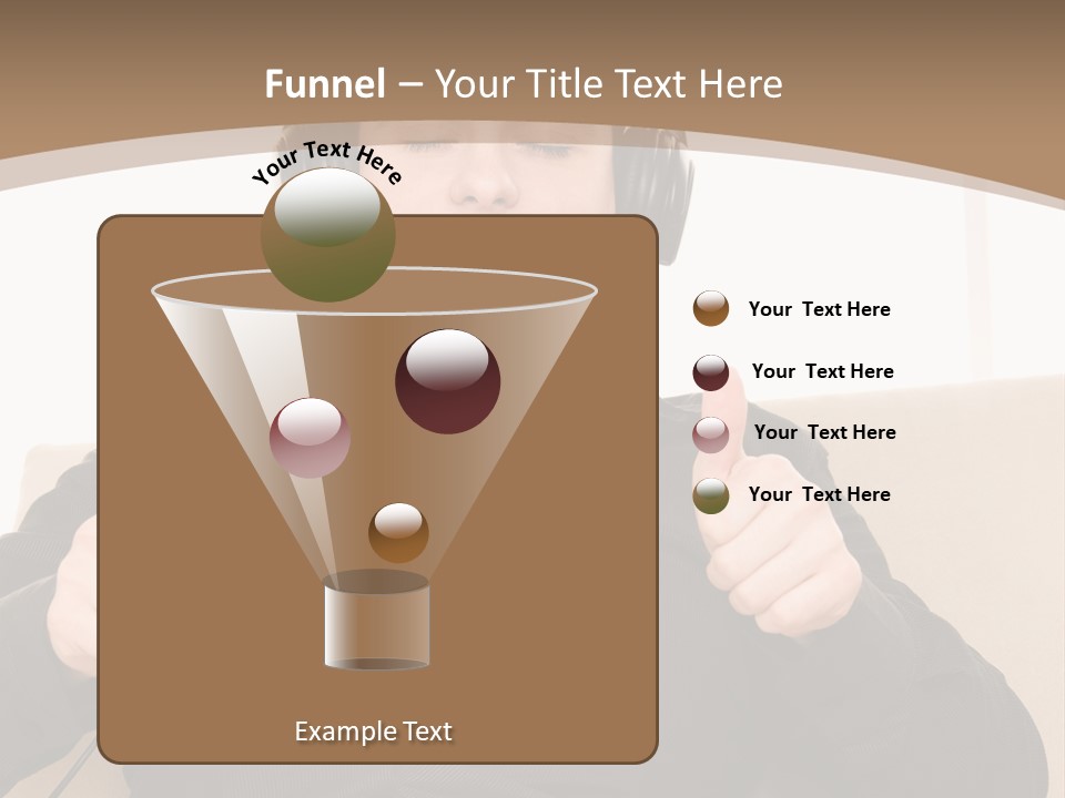 Casual Happy Earphones PowerPoint Template