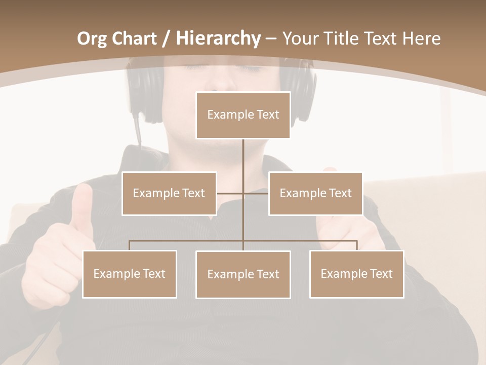 Casual Happy Earphones PowerPoint Template