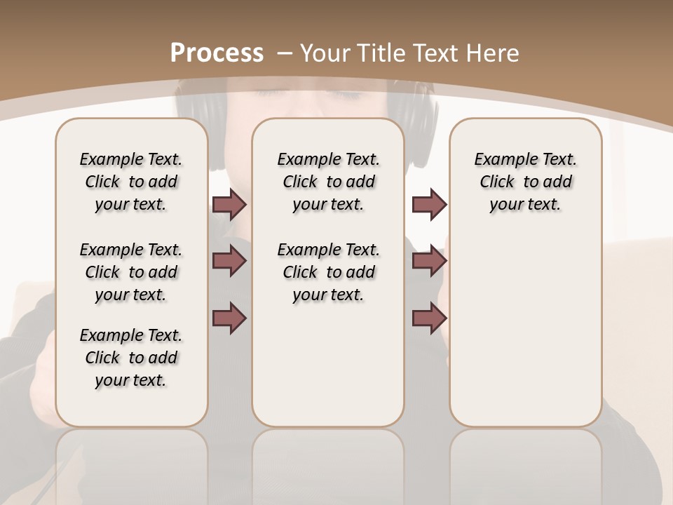 Casual Happy Earphones PowerPoint Template
