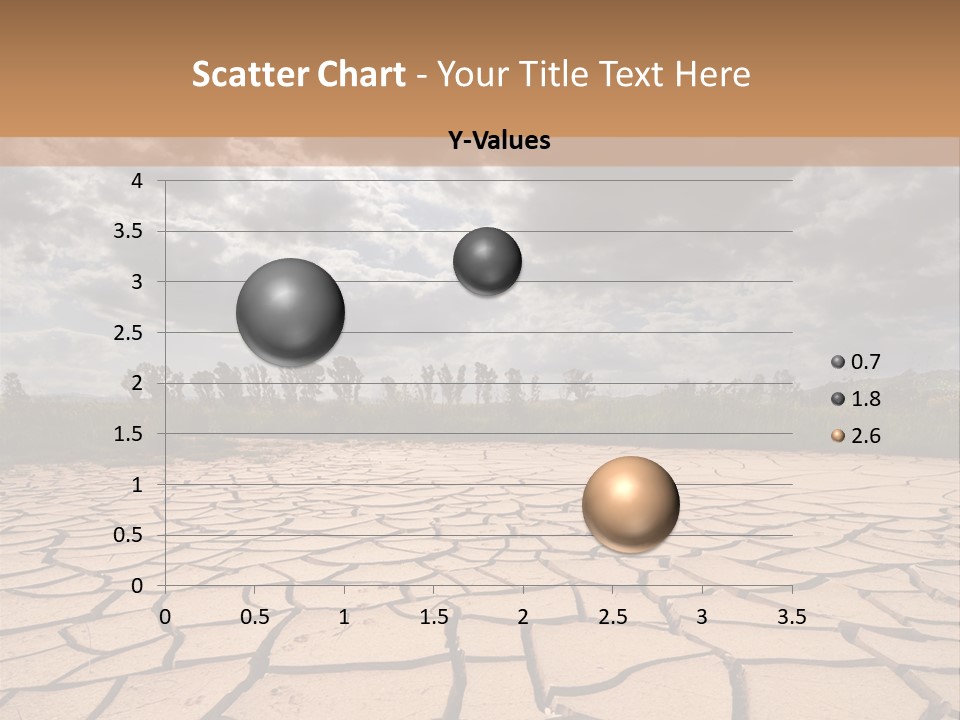 Rainy Cracked Dark PowerPoint Template