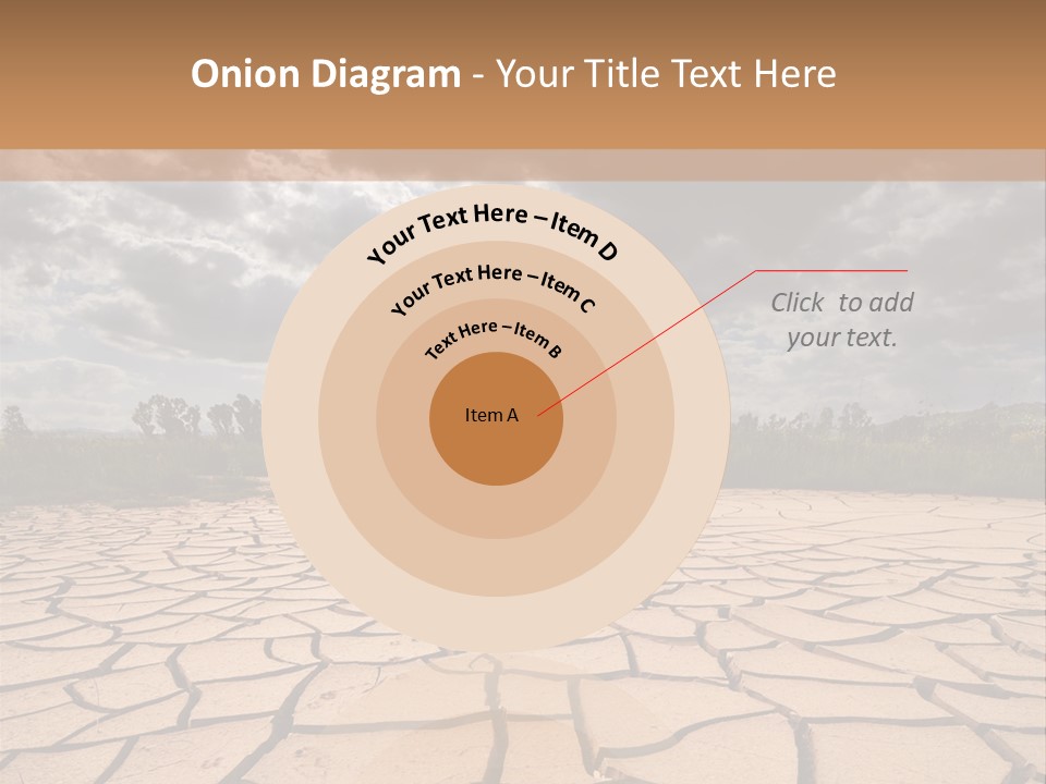 Rainy Cracked Dark PowerPoint Template