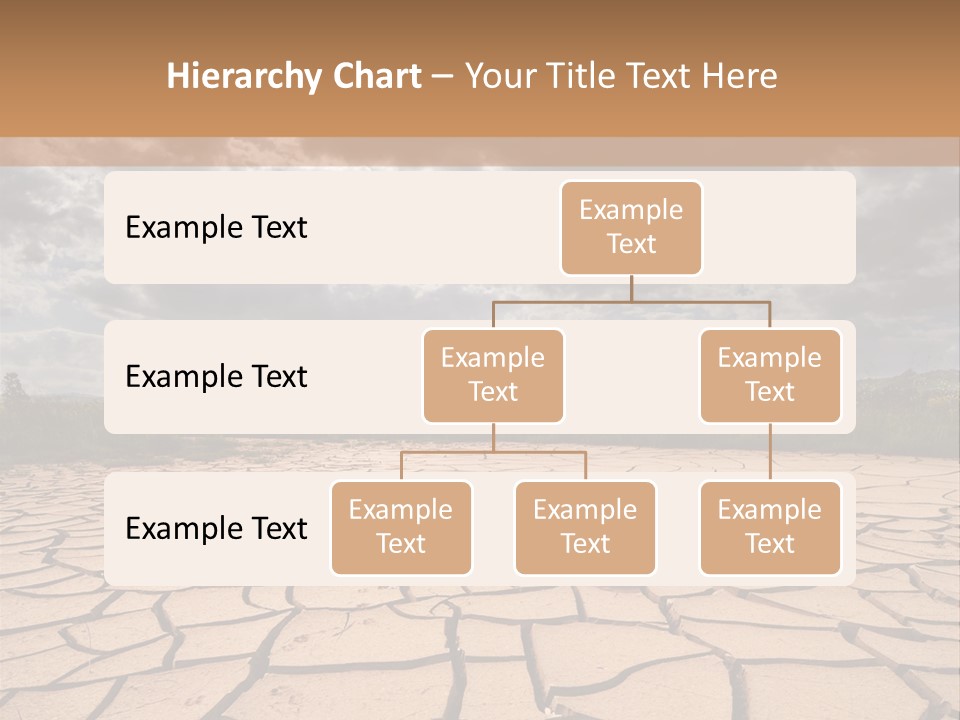 Rainy Cracked Dark PowerPoint Template