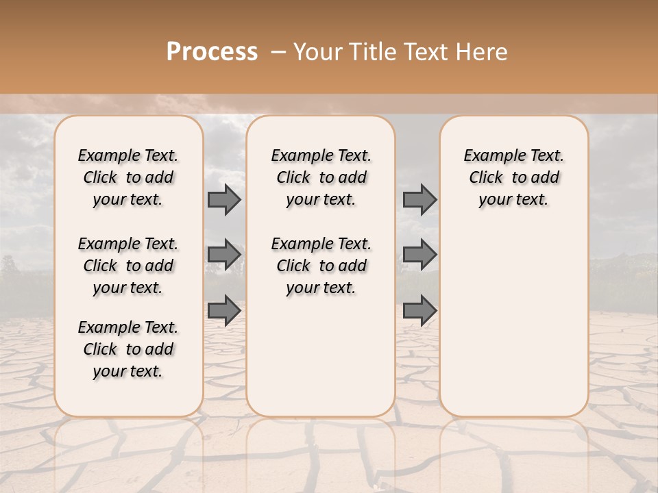 Rainy Cracked Dark PowerPoint Template