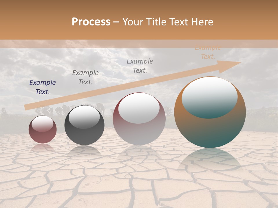 Rainy Cracked Dark PowerPoint Template