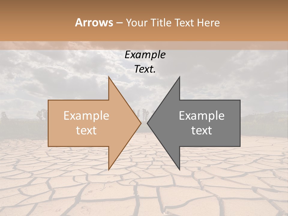 Rainy Cracked Dark PowerPoint Template