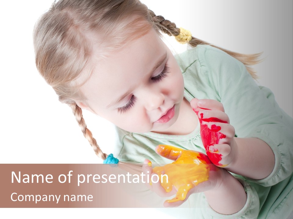 Baby Entertainment Creative PowerPoint Template