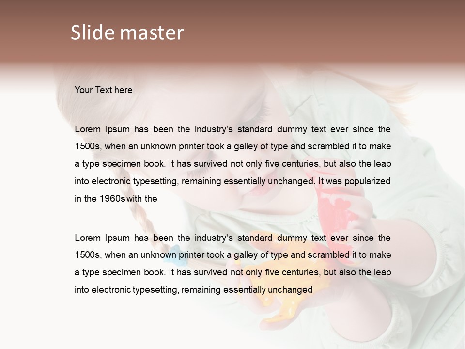 Baby Entertainment Creative PowerPoint Template