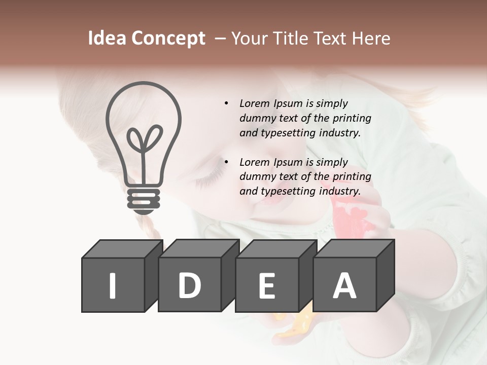 Baby Entertainment Creative PowerPoint Template