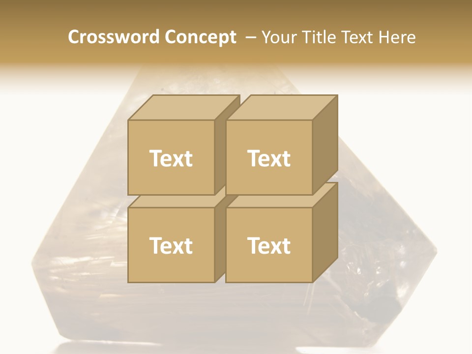 Close Up View Quartz Macro PowerPoint Template