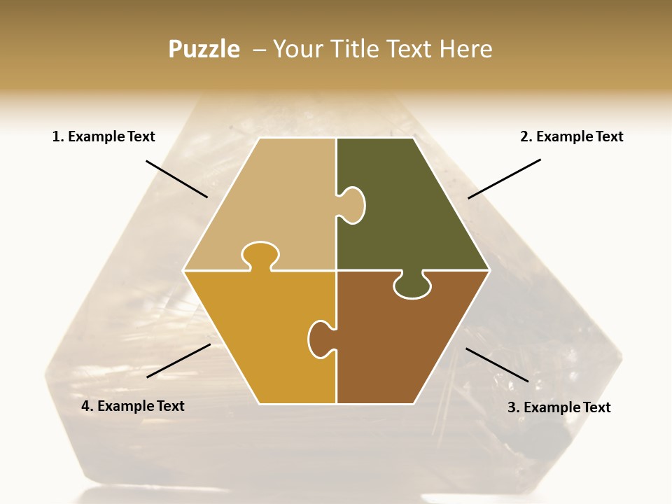 Close Up View Quartz Macro PowerPoint Template