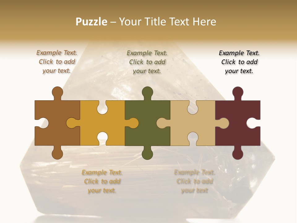 Close Up View Quartz Macro PowerPoint Template