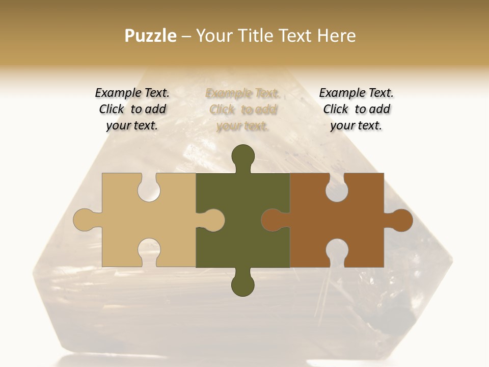 Close Up View Quartz Macro PowerPoint Template