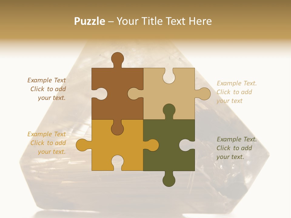 Close Up View Quartz Macro PowerPoint Template