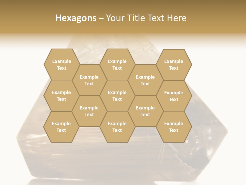 Close Up View Quartz Macro PowerPoint Template