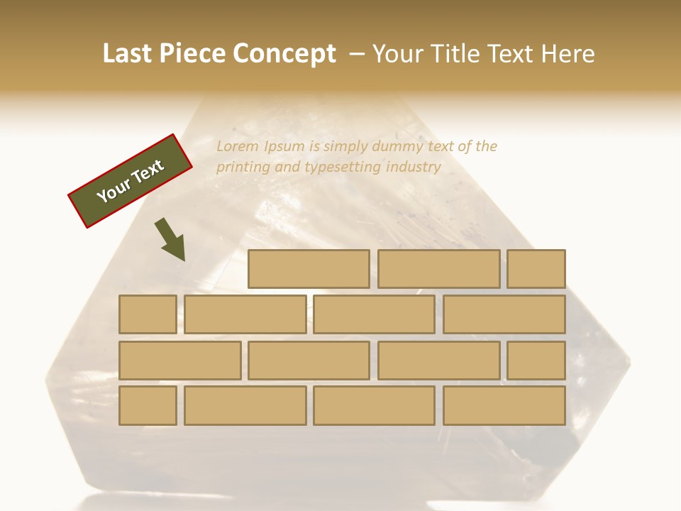 Close Up View Quartz Macro PowerPoint Template