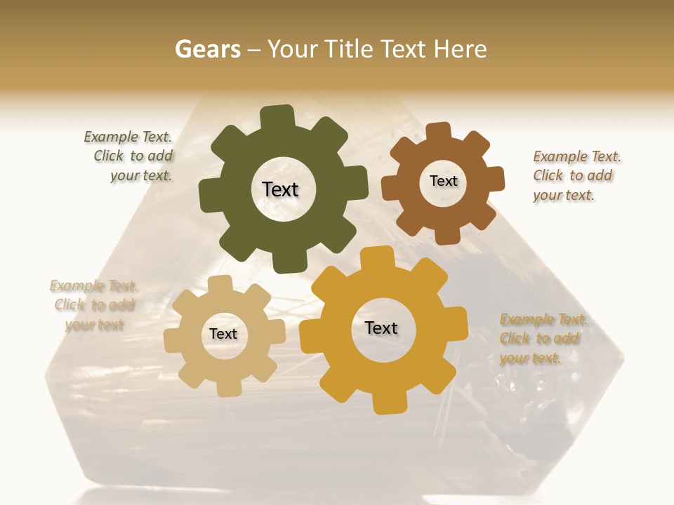 Close Up View Quartz Macro PowerPoint Template