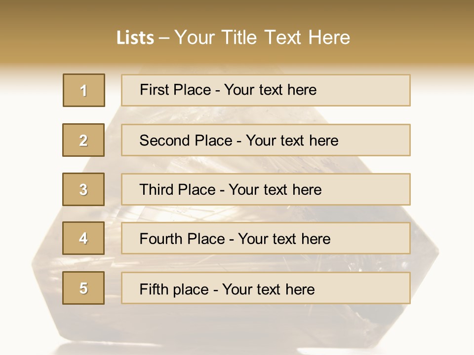 Close Up View Quartz Macro PowerPoint Template
