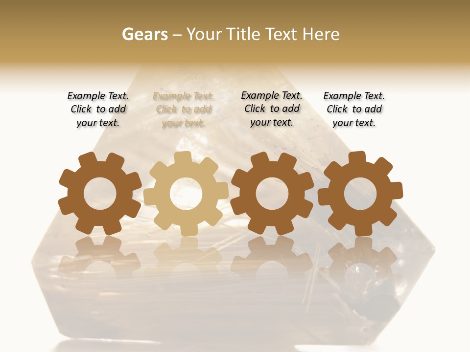Close Up View Quartz Macro PowerPoint Template