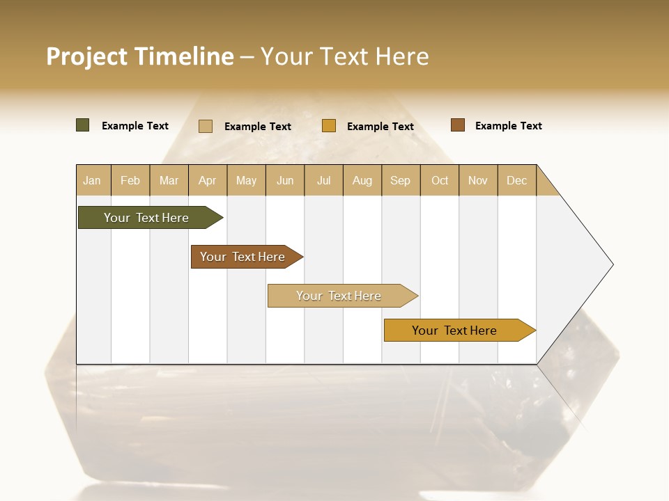 Close Up View Quartz Macro PowerPoint Template