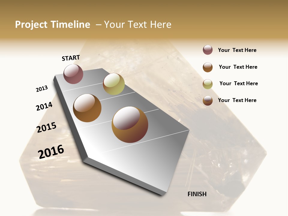 Close Up View Quartz Macro PowerPoint Template