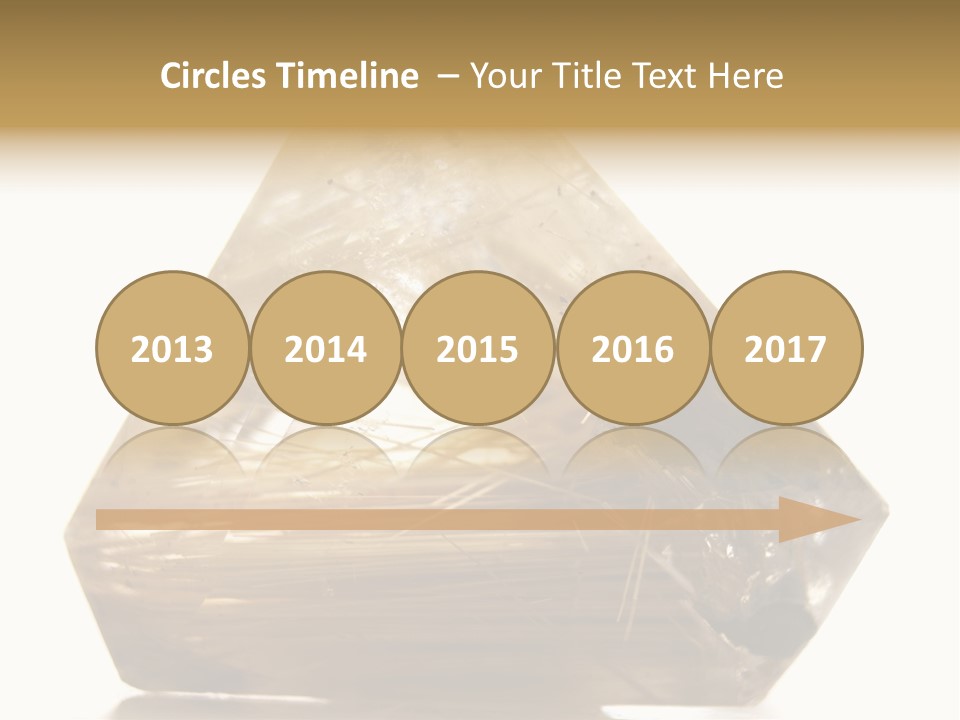 Close Up View Quartz Macro PowerPoint Template