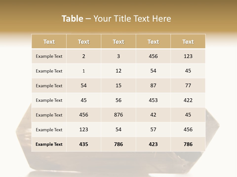 Close Up View Quartz Macro PowerPoint Template