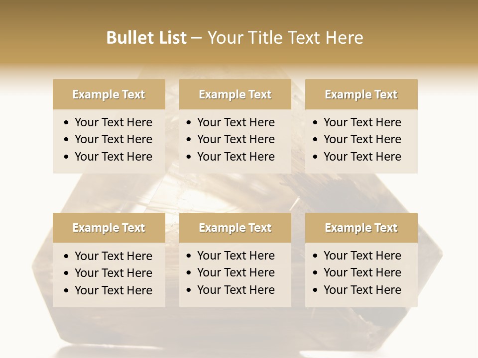 Close Up View Quartz Macro PowerPoint Template