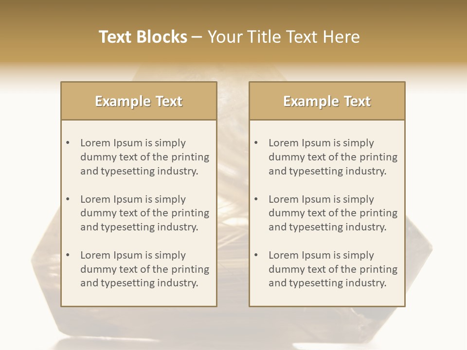 Close Up View Quartz Macro PowerPoint Template