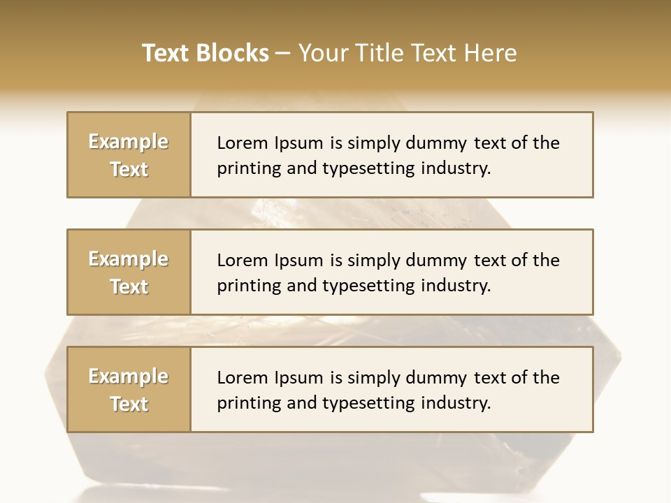 Close Up View Quartz Macro PowerPoint Template