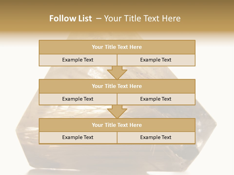 Close Up View Quartz Macro PowerPoint Template