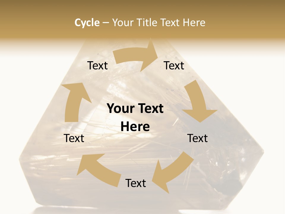 Close Up View Quartz Macro PowerPoint Template