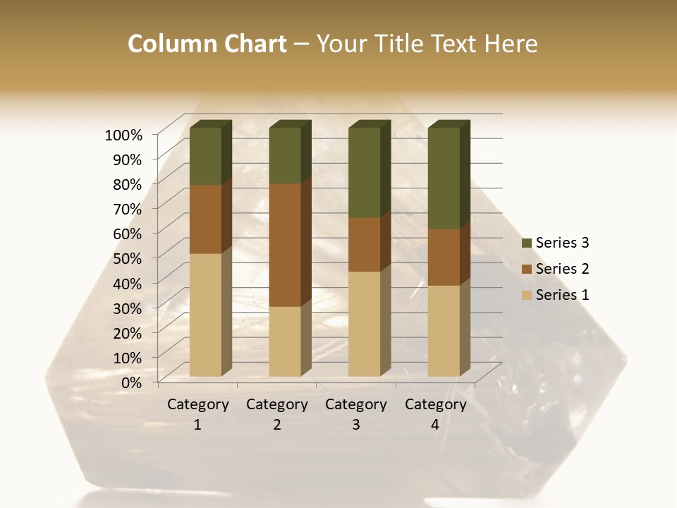 Close Up View Quartz Macro PowerPoint Template