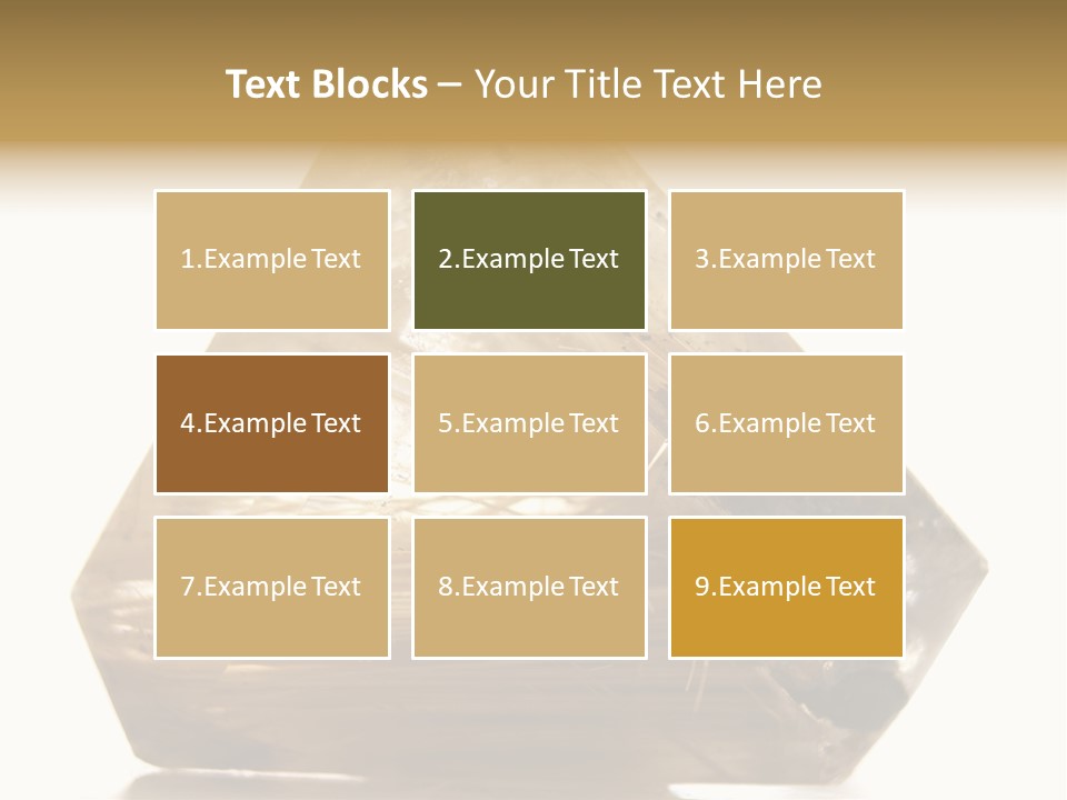 Close Up View Quartz Macro PowerPoint Template