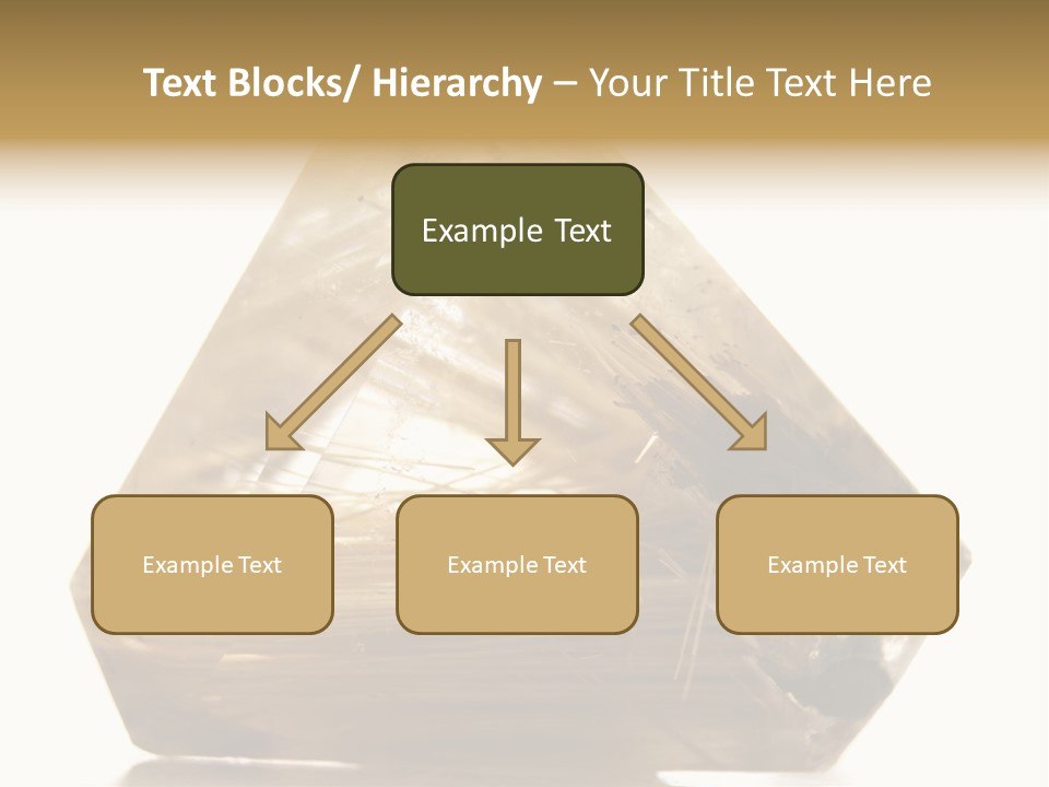 Close Up View Quartz Macro PowerPoint Template
