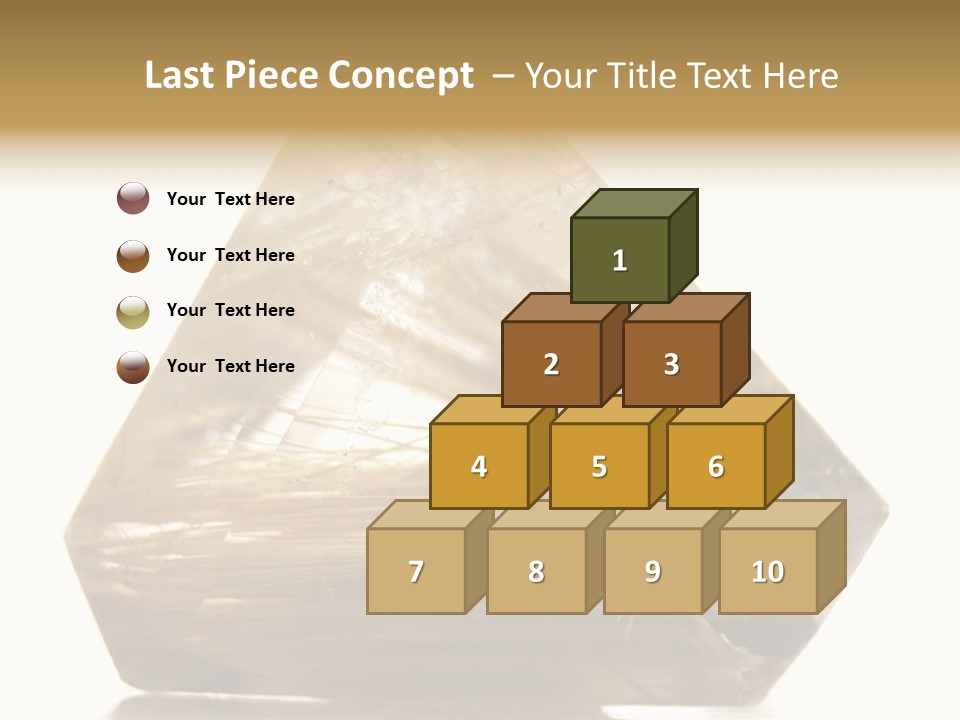 Close Up View Quartz Macro PowerPoint Template