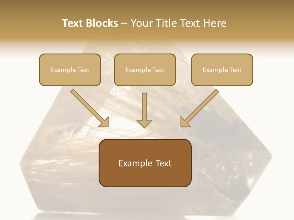 Close Up View Quartz Macro PowerPoint Template