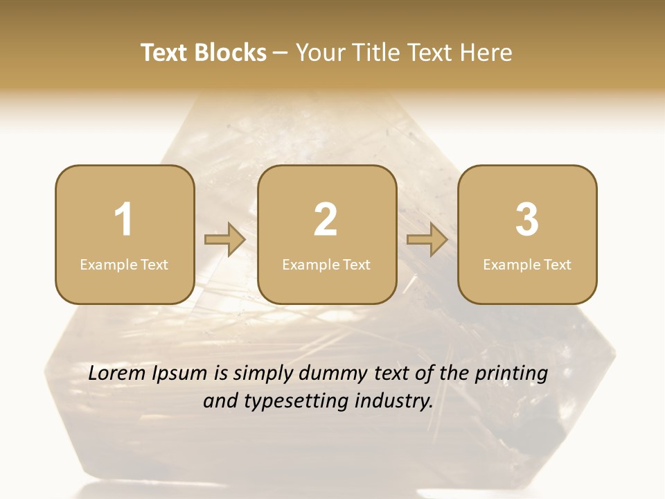 Close Up View Quartz Macro PowerPoint Template