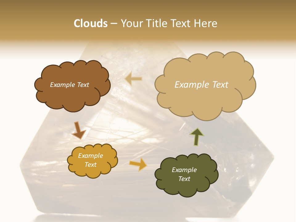 Close Up View Quartz Macro PowerPoint Template