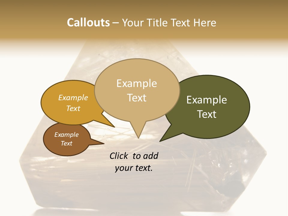 Close Up View Quartz Macro PowerPoint Template