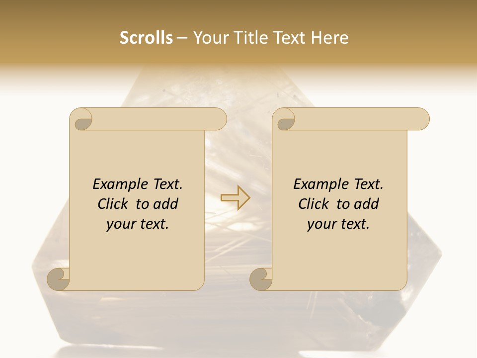 Close Up View Quartz Macro PowerPoint Template