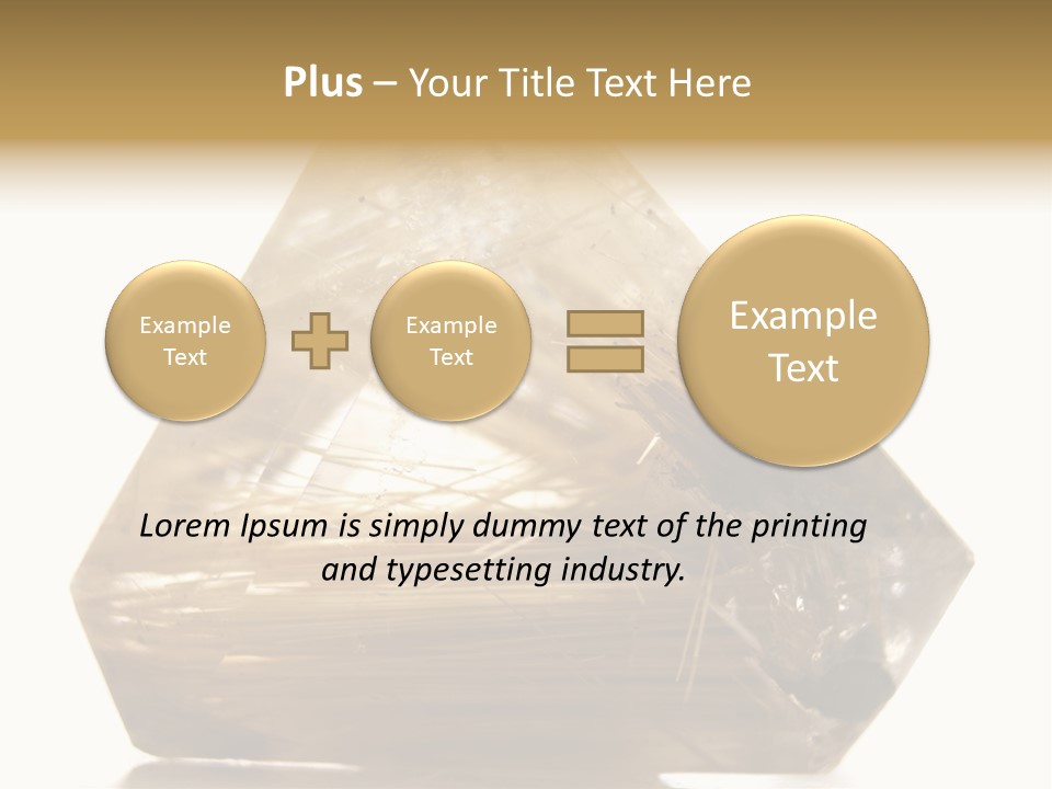 Close Up View Quartz Macro PowerPoint Template