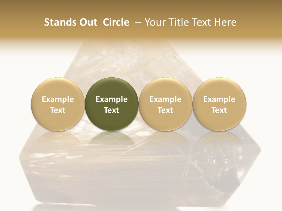 Close Up View Quartz Macro PowerPoint Template